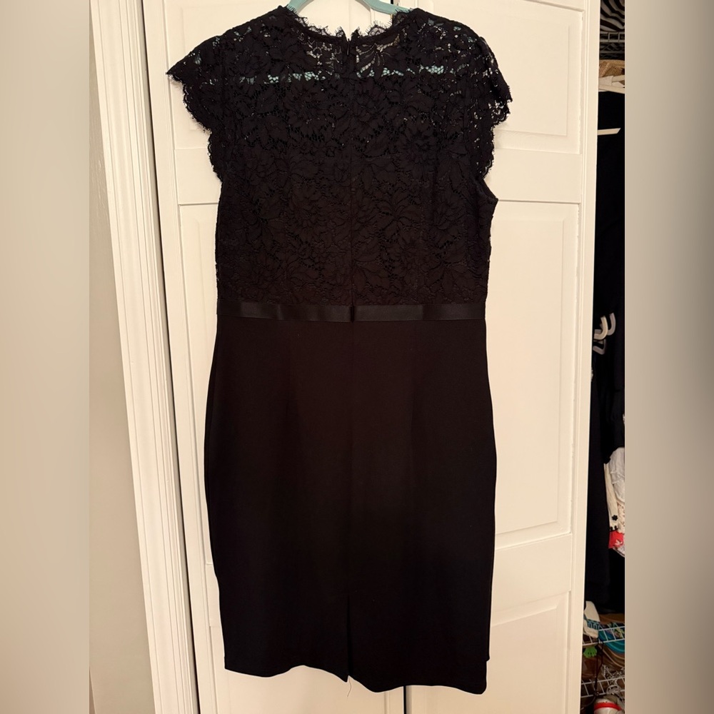 Amazon Black Lace Cap Sleeve Dress